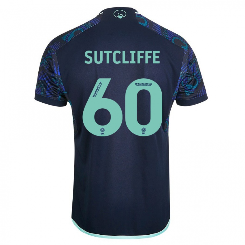 Niño Camiseta Harvey Sutcliffe #60 Azul 2ª Equipación 2023/24 La Camisa