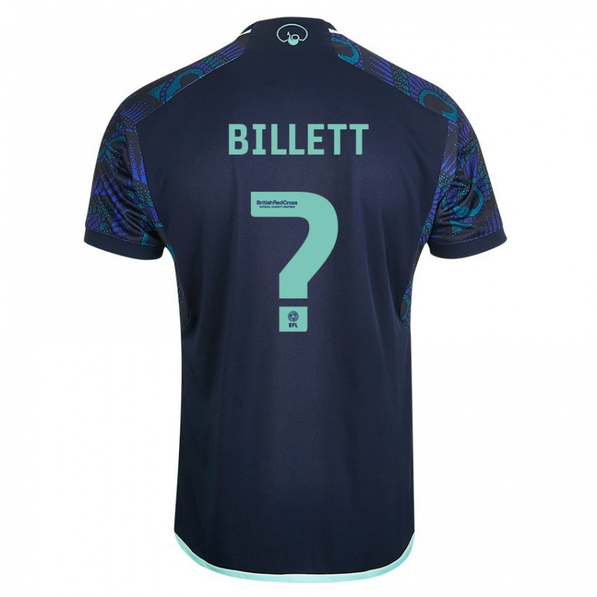 Niño Camiseta Joe Billett #0 Azul 2ª Equipación 2023/24 La Camisa