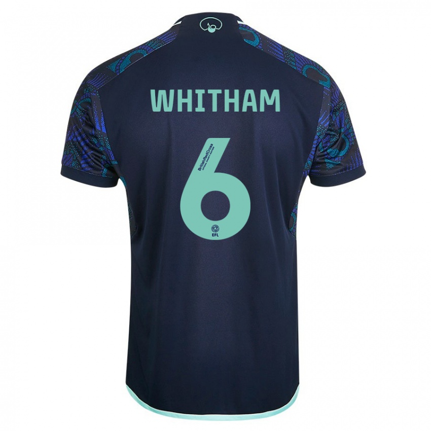 Niño Camiseta Danielle Whitham #6 Azul 2ª Equipación 2023/24 La Camisa
