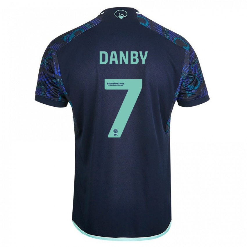Niño Camiseta Sarah Danby #7 Azul 2ª Equipación 2023/24 La Camisa