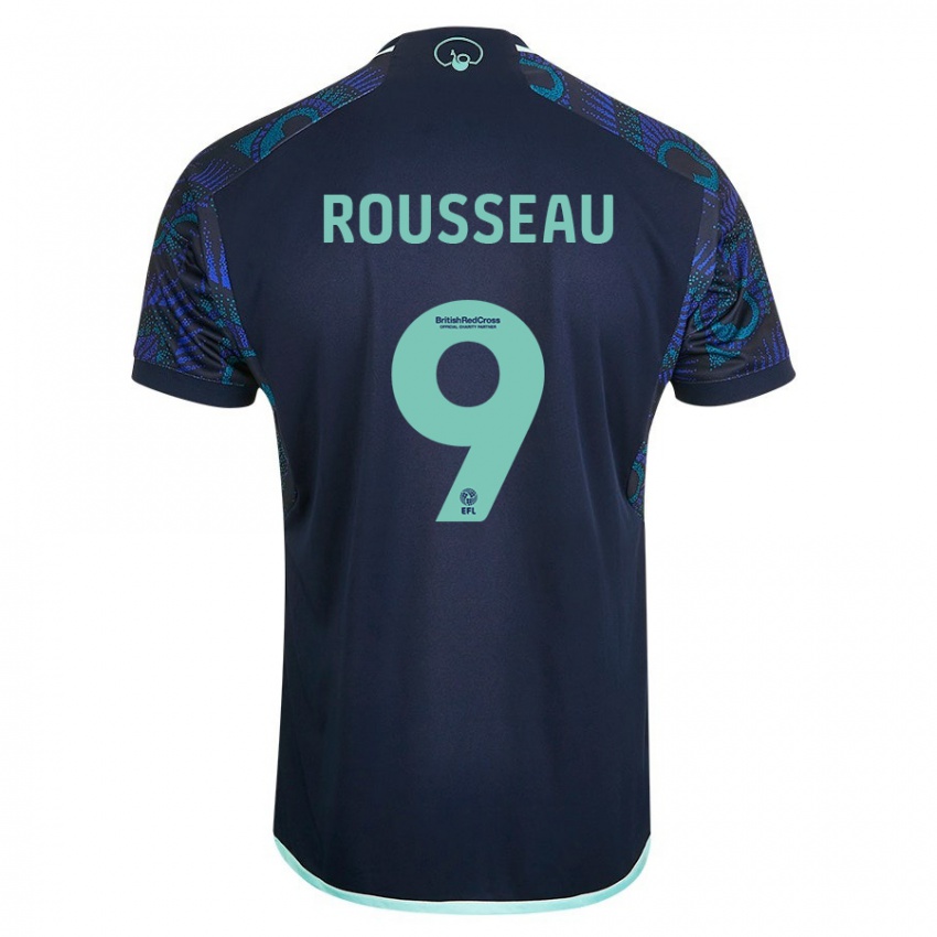 Niño Camiseta Jess Rousseau #9 Azul 2ª Equipación 2023/24 La Camisa