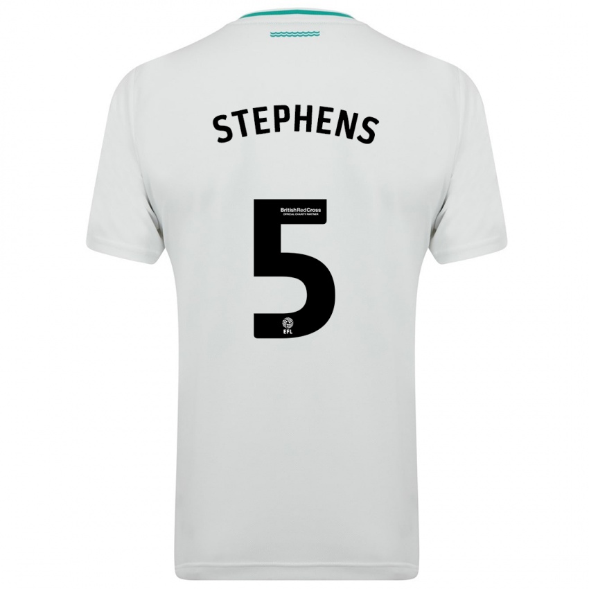 Niño Camiseta Jack Stephens #5 Blanco 2ª Equipación 2023/24 La Camisa