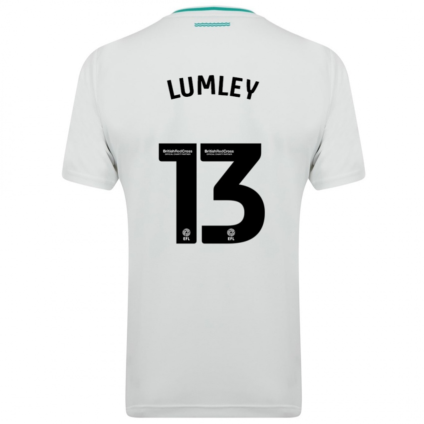 Niño Camiseta Joe Lumley #13 Blanco 2ª Equipación 2023/24 La Camisa