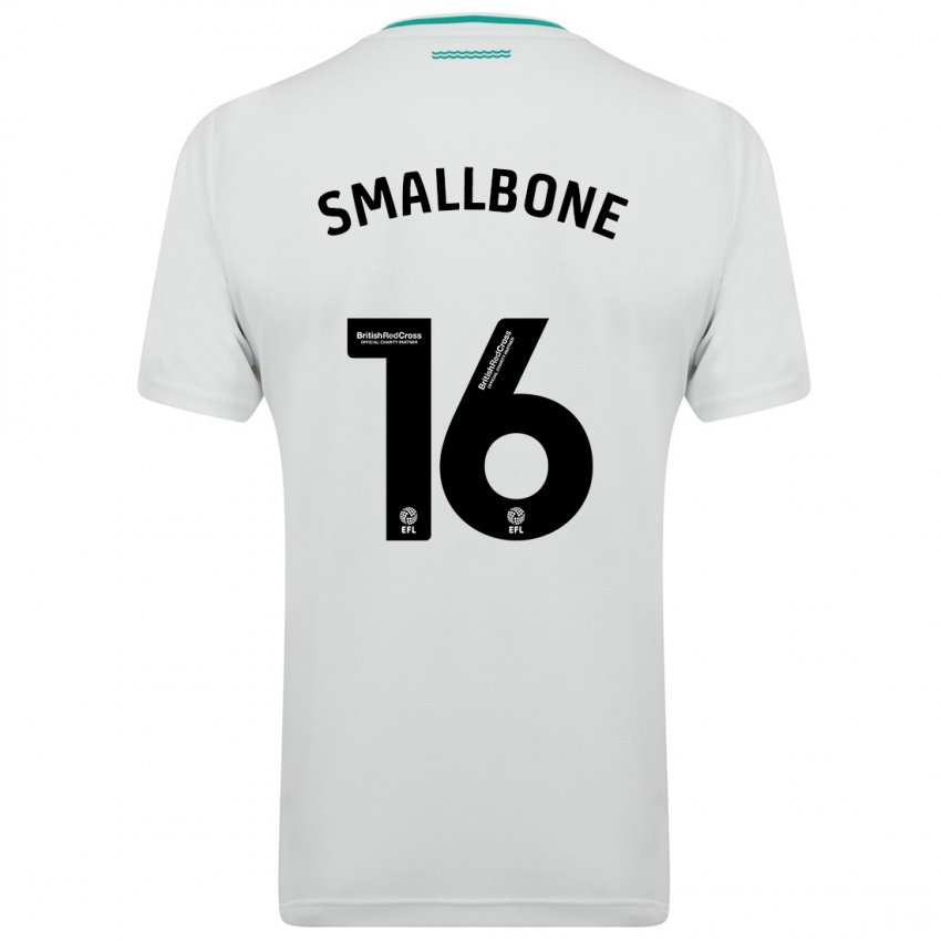 Niño Camiseta Will Smallbone #16 Blanco 2ª Equipación 2023/24 La Camisa