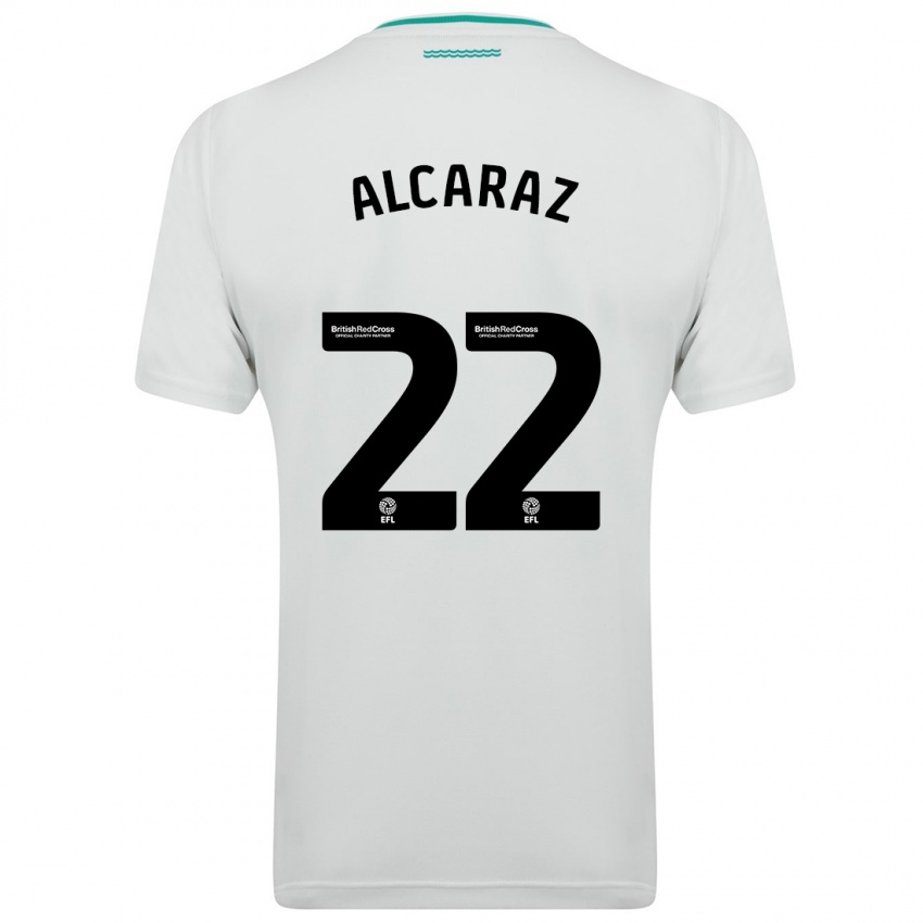 Niño Camiseta Carlos Alcaraz #22 Blanco 2ª Equipación 2023/24 La Camisa