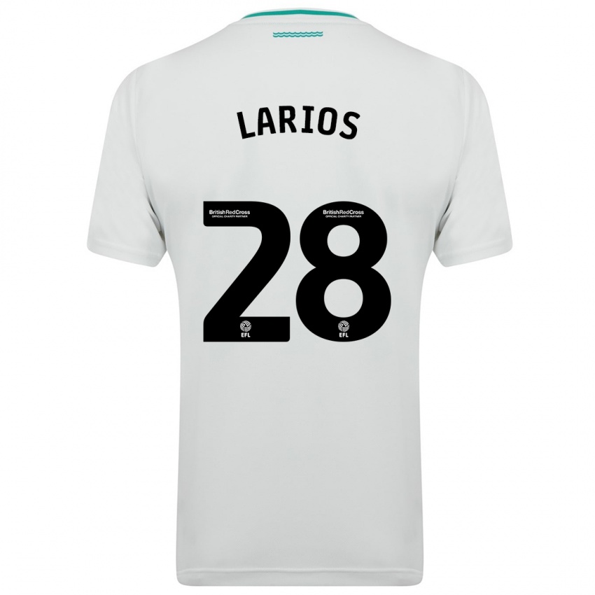 Niño Camiseta Juan Larios #28 Blanco 2ª Equipación 2023/24 La Camisa