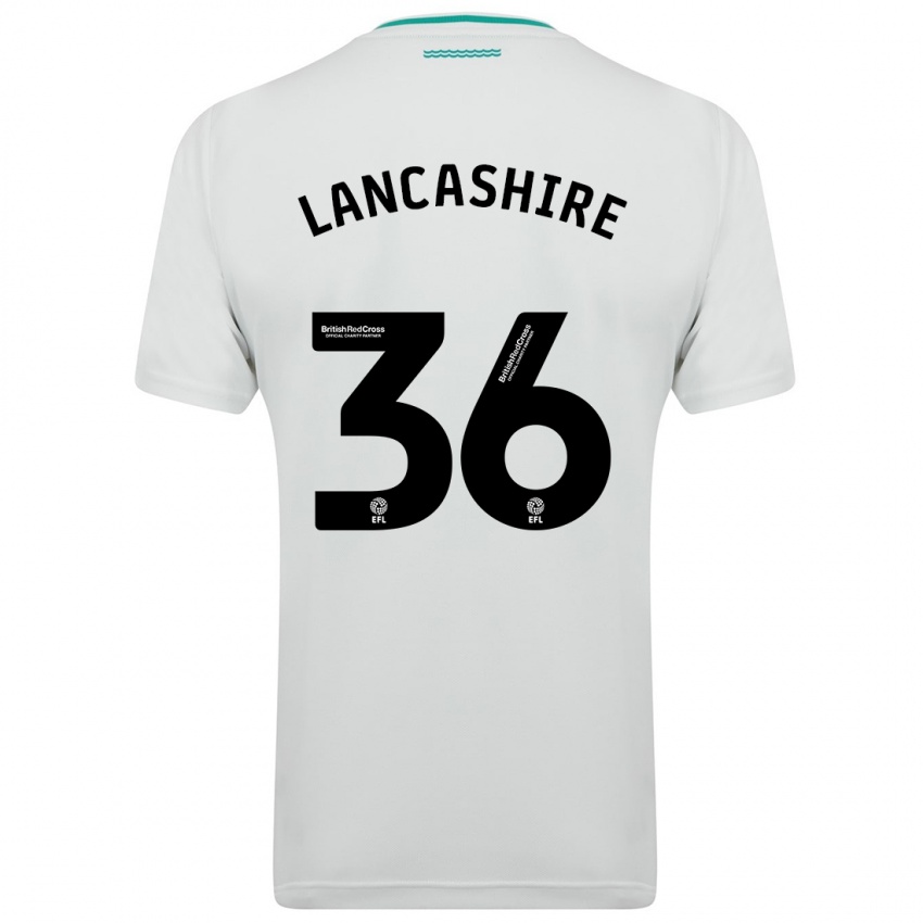 Niño Camiseta Olly Lancashire #36 Blanco 2ª Equipación 2023/24 La Camisa