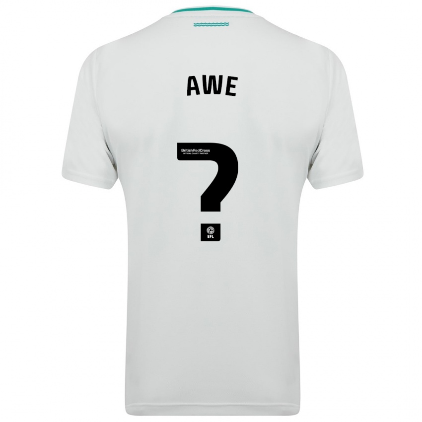 Niño Camiseta Zach Awe #0 Blanco 2ª Equipación 2023/24 La Camisa