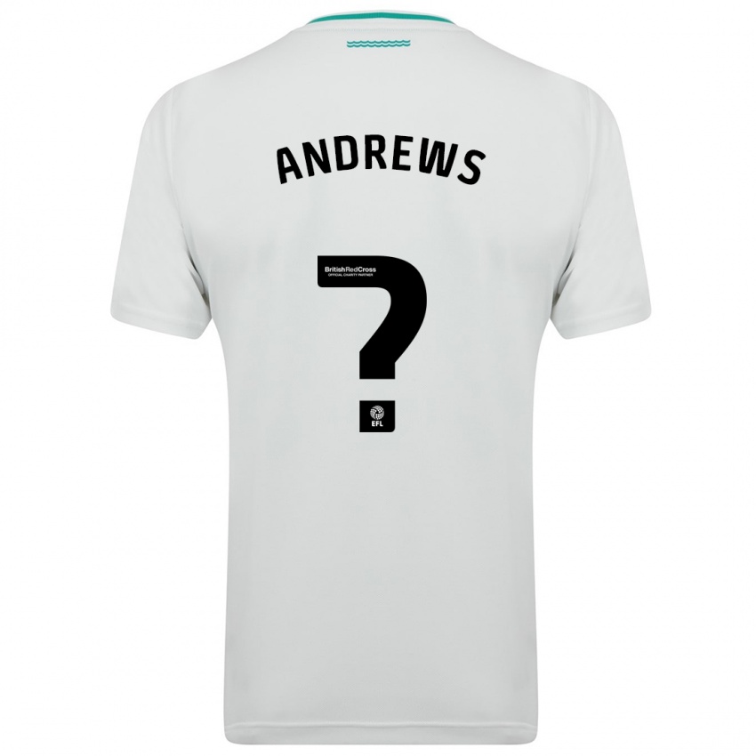 Niño Camiseta Joe Andrews #0 Blanco 2ª Equipación 2023/24 La Camisa