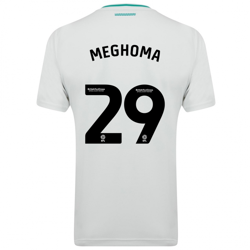 Niño Camiseta Jayden Meghoma #29 Blanco 2ª Equipación 2023/24 La Camisa