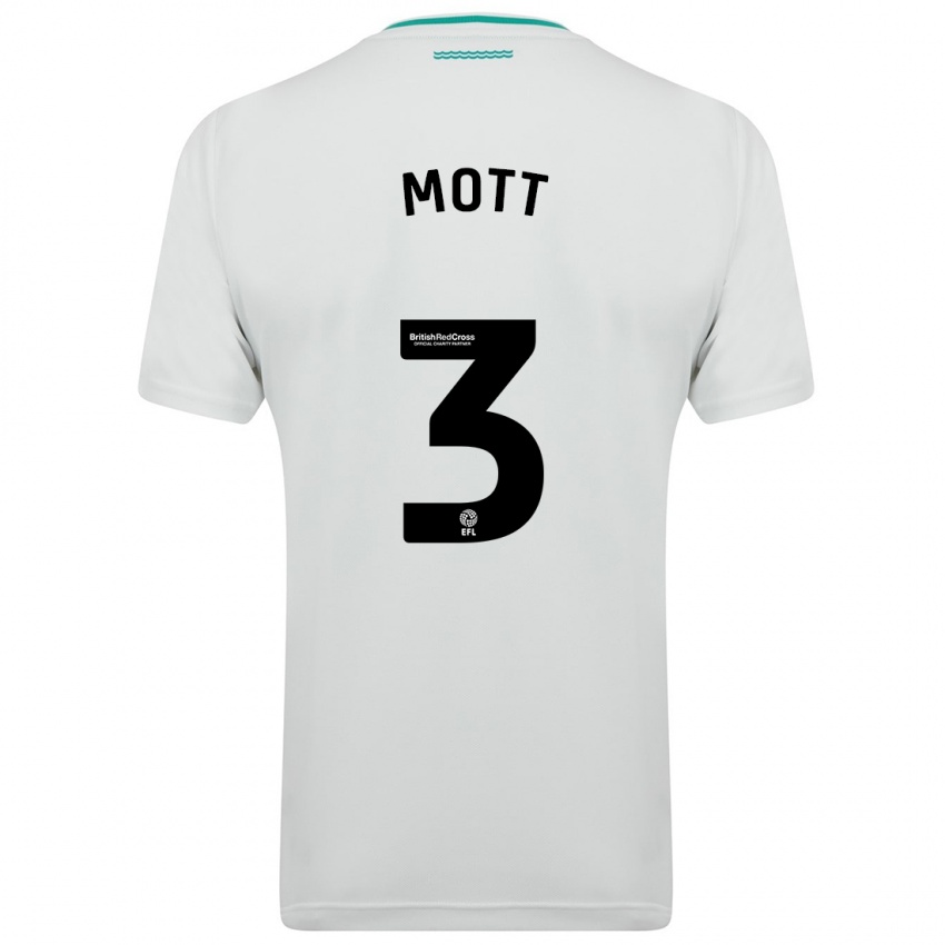 Niño Camiseta Millicent Mott #3 Blanco 2ª Equipación 2023/24 La Camisa