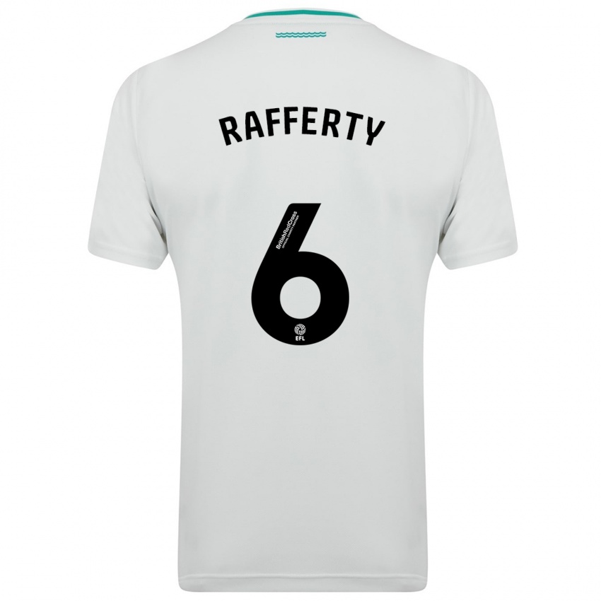 Niño Camiseta Laura Rafferty #6 Blanco 2ª Equipación 2023/24 La Camisa