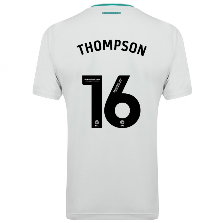Niño Camiseta Emma Thompson #16 Blanco 2ª Equipación 2023/24 La Camisa
