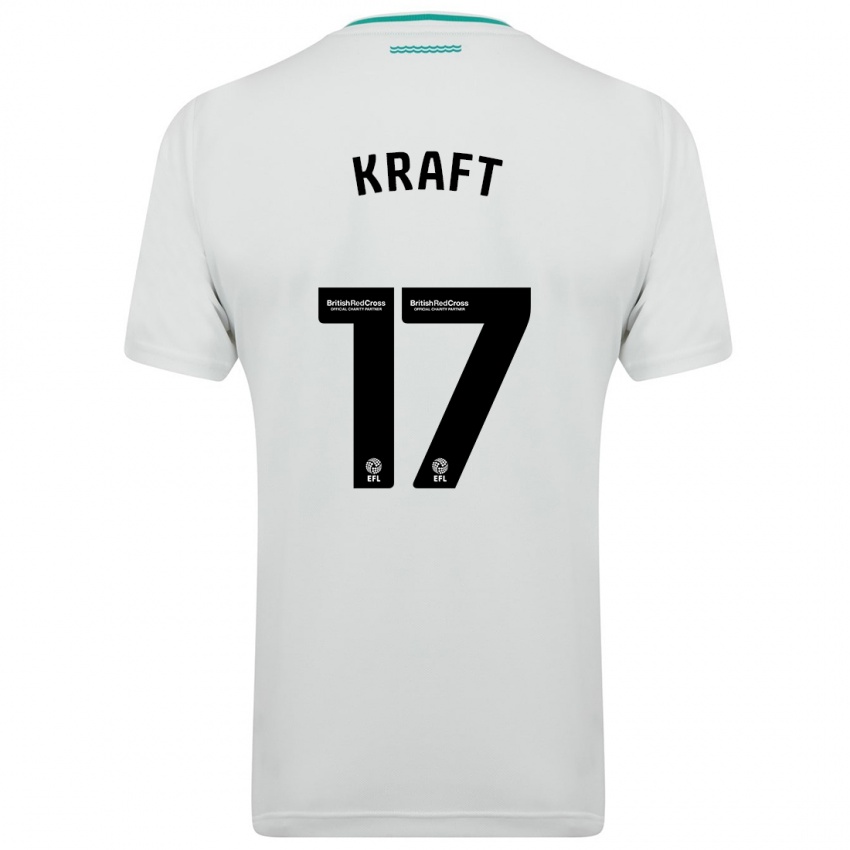 Niño Camiseta Emily Kraft #17 Blanco 2ª Equipación 2023/24 La Camisa