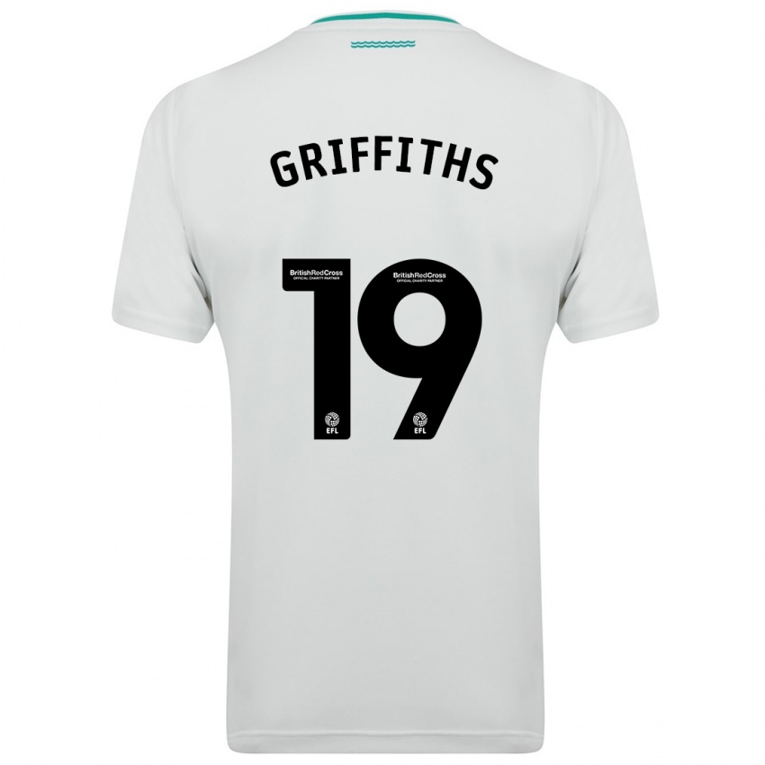 Niño Camiseta Alice Griffiths #19 Blanco 2ª Equipación 2023/24 La Camisa
