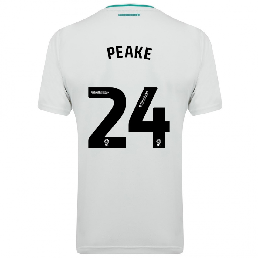 Niño Camiseta Paige Peake #24 Blanco 2ª Equipación 2023/24 La Camisa