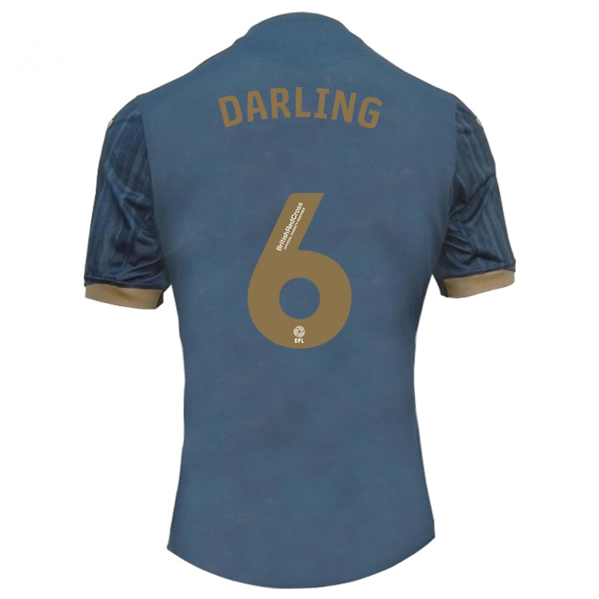 Niño Camiseta Harry Darling #6 Verde Azulado Oscuro 2ª Equipación 2023/24 La Camisa