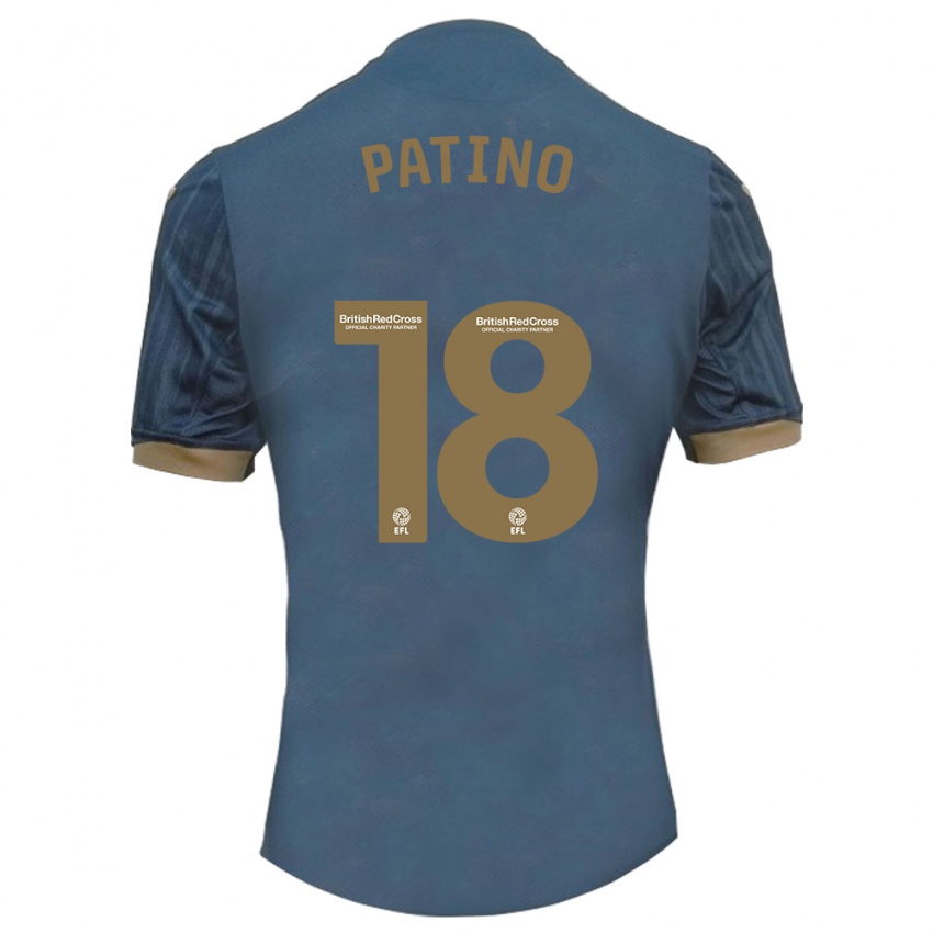 Niño Camiseta Charlie Patino #18 Verde Azulado Oscuro 2ª Equipación 2023/24 La Camisa