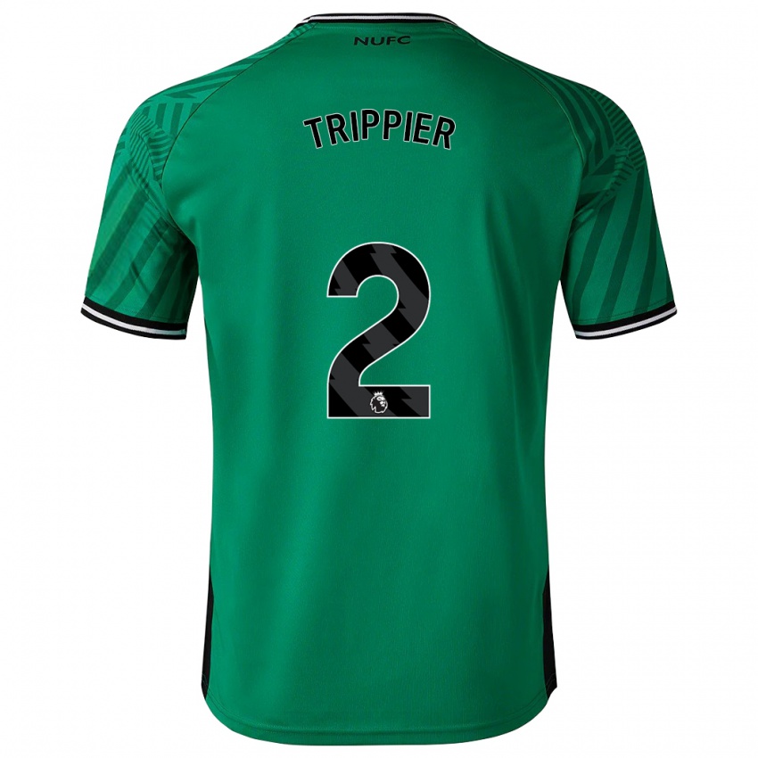Niño Camiseta Kieran Trippier #2 Verde 2ª Equipación 2023/24 La Camisa
