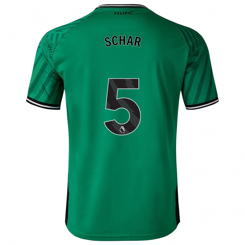 Niño Camiseta Fabian Schär #5 Verde 2ª Equipación 2023/24 La Camisa