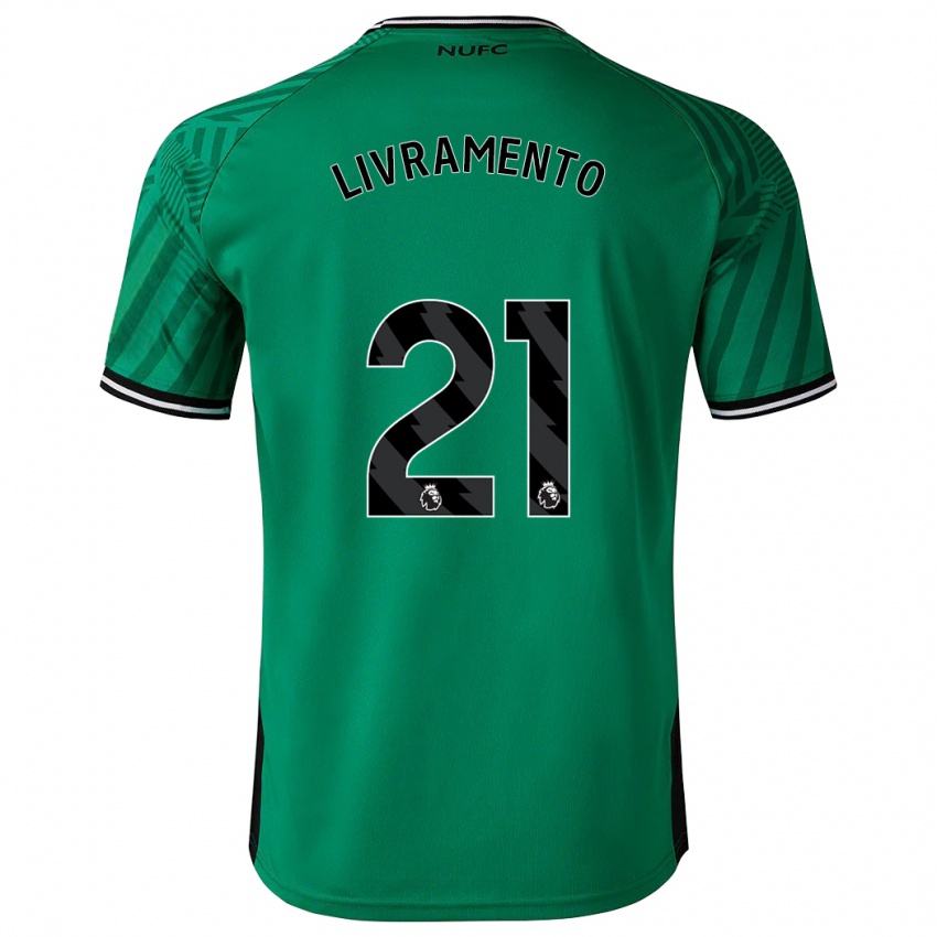 Niño Camiseta Tino Livramento #21 Verde 2ª Equipación 2023/24 La Camisa
