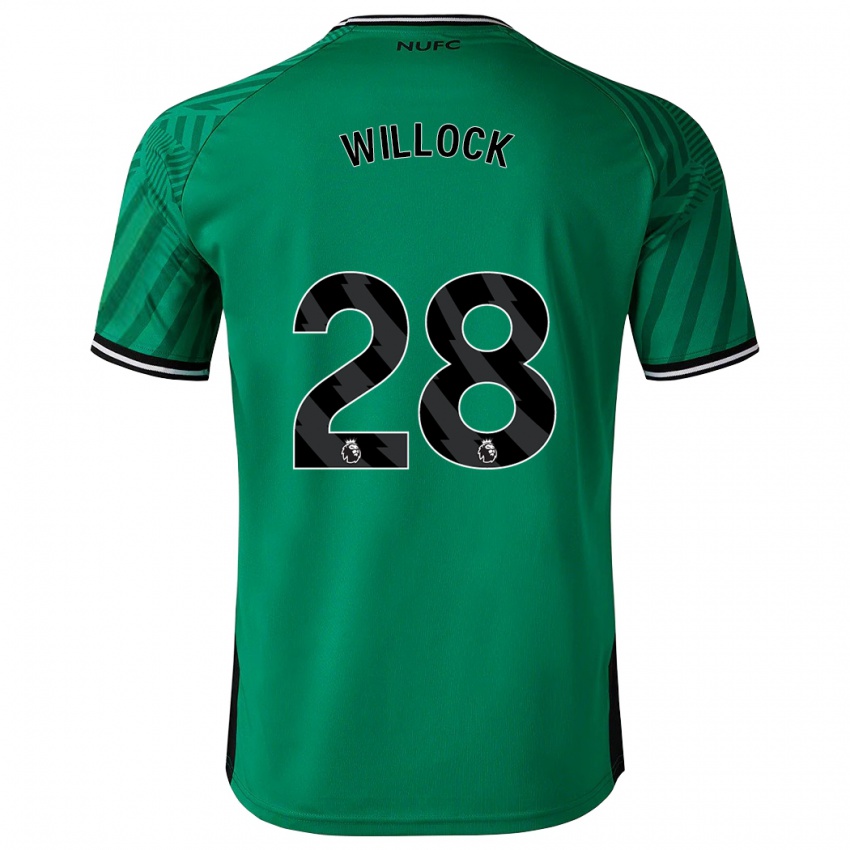 Niño Camiseta Joe Willock #28 Verde 2ª Equipación 2023/24 La Camisa