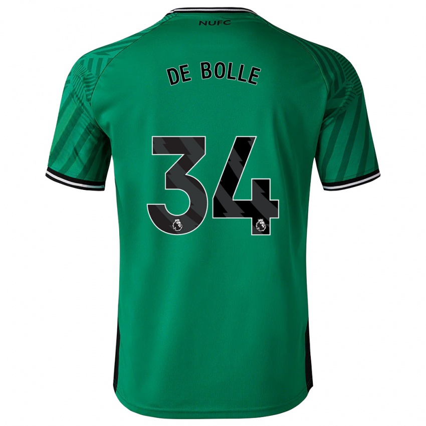 Niño Camiseta Lucas De Bolle #34 Verde 2ª Equipación 2023/24 La Camisa