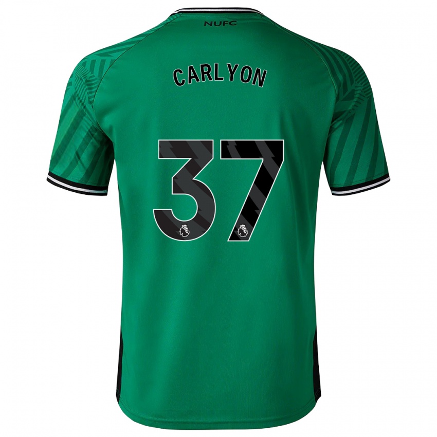 Niño Camiseta Nathan Carlyon #37 Verde 2ª Equipación 2023/24 La Camisa