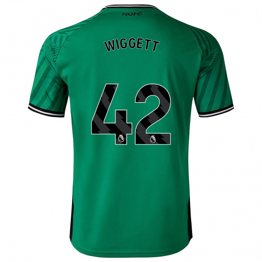 Niño Camiseta Charlie Wiggett #42 Verde 2ª Equipación 2023/24 La Camisa