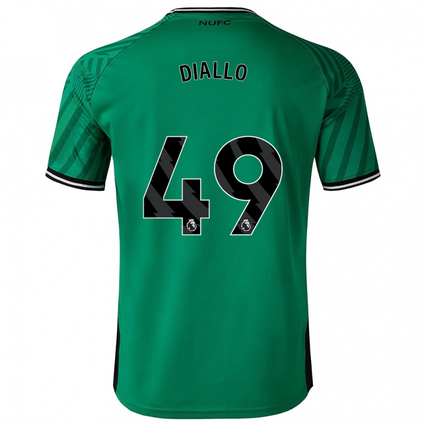 Niño Camiseta Amadou Diallo #49 Verde 2ª Equipación 2023/24 La Camisa