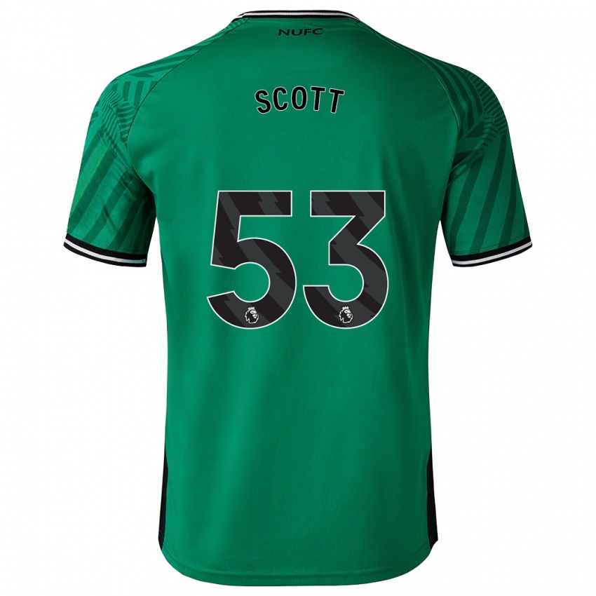 Niño Camiseta Joshua Scott #53 Verde 2ª Equipación 2023/24 La Camisa