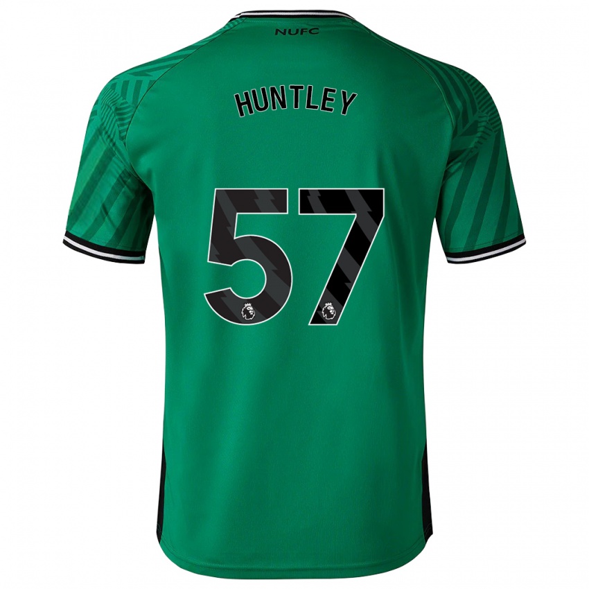 Niño Camiseta James Huntley #57 Verde 2ª Equipación 2023/24 La Camisa