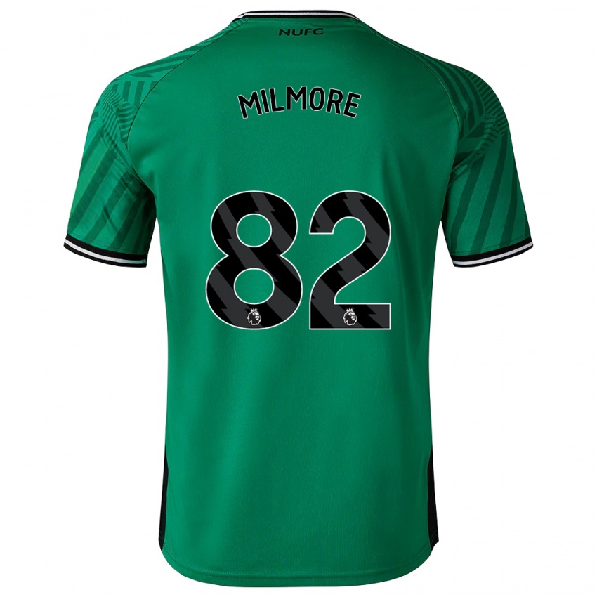 Niño Camiseta Carter Milmore #82 Verde 2ª Equipación 2023/24 La Camisa