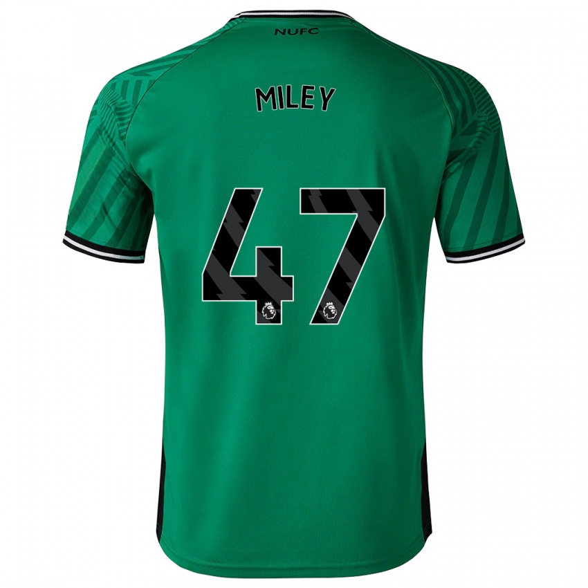 Niño Camiseta Jamie Miley #47 Verde 2ª Equipación 2023/24 La Camisa