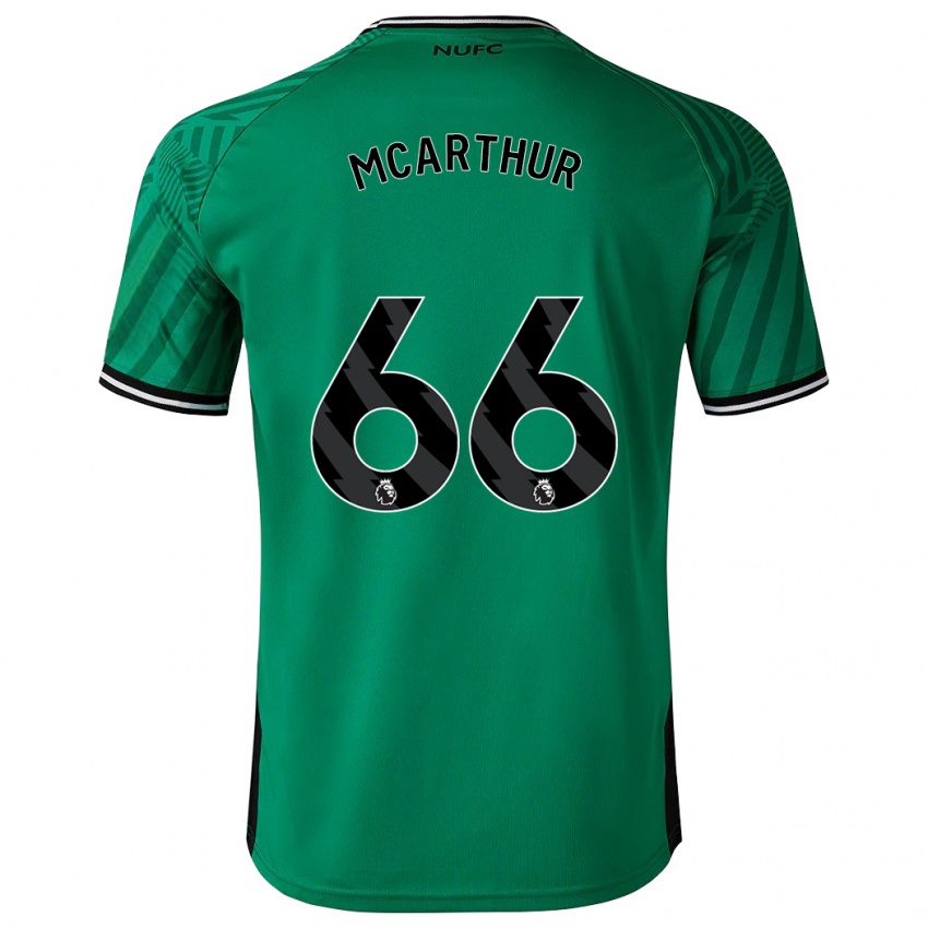 Niño Camiseta Charlie Mcarthur #66 Verde 2ª Equipación 2023/24 La Camisa