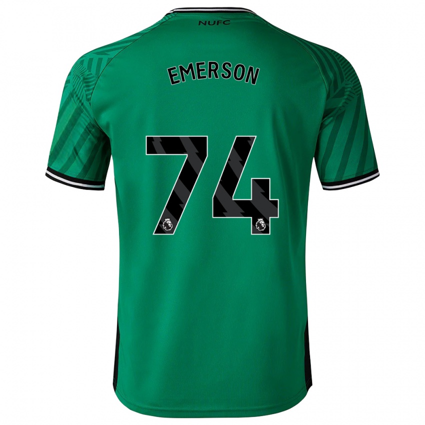 Niño Camiseta Johnny Emerson #74 Verde 2ª Equipación 2023/24 La Camisa