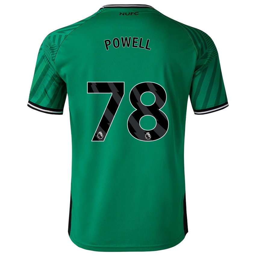 Niño Camiseta Harry Powell #78 Verde 2ª Equipación 2023/24 La Camisa