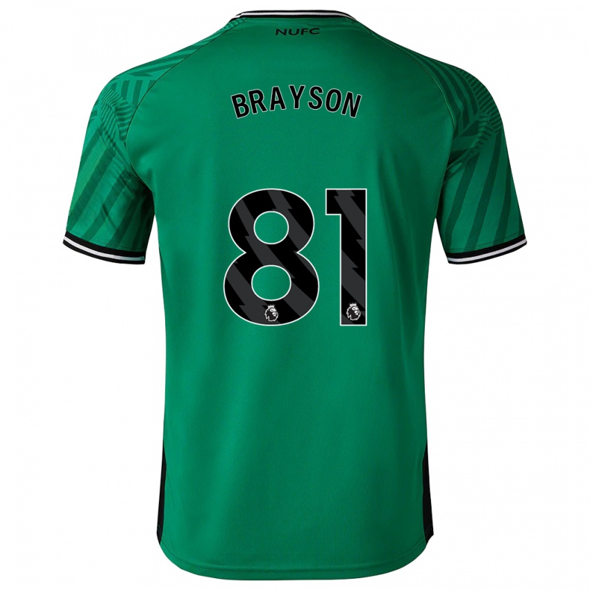 Niño Camiseta Joe Brayson #81 Verde 2ª Equipación 2023/24 La Camisa