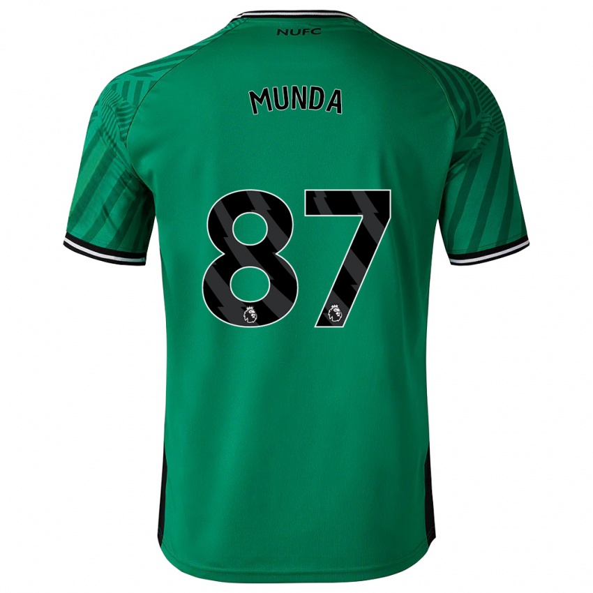 Niño Camiseta Anthony Munda #87 Verde 2ª Equipación 2023/24 La Camisa