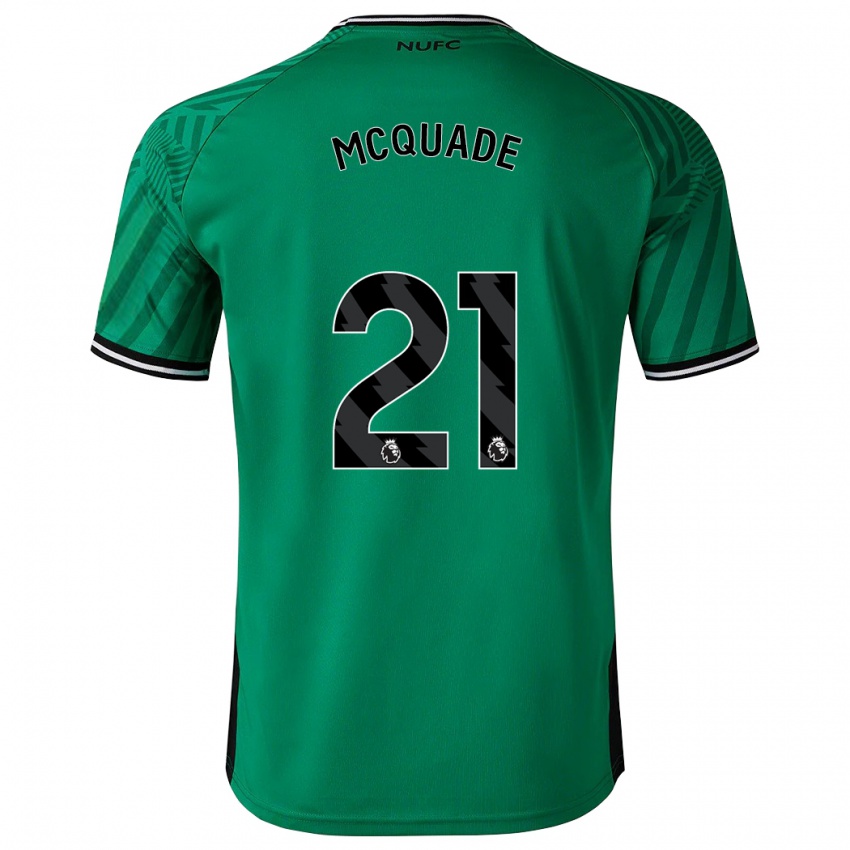 Niño Camiseta Jasmine Mcquade #21 Verde 2ª Equipación 2023/24 La Camisa