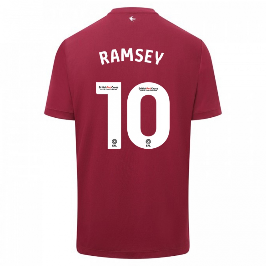 Niño Camiseta Aaron Ramsey #10 Rojo 2ª Equipación 2023/24 La Camisa