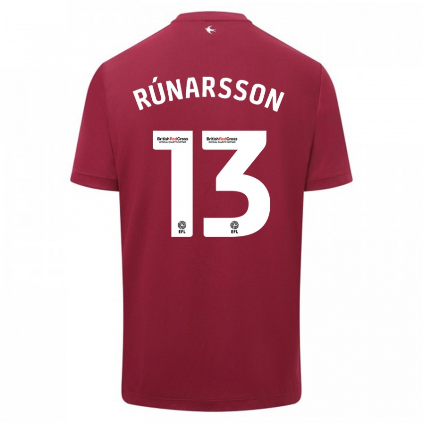Niño Camiseta Runar Alex Runarsson #13 Rojo 2ª Equipación 2023/24 La Camisa