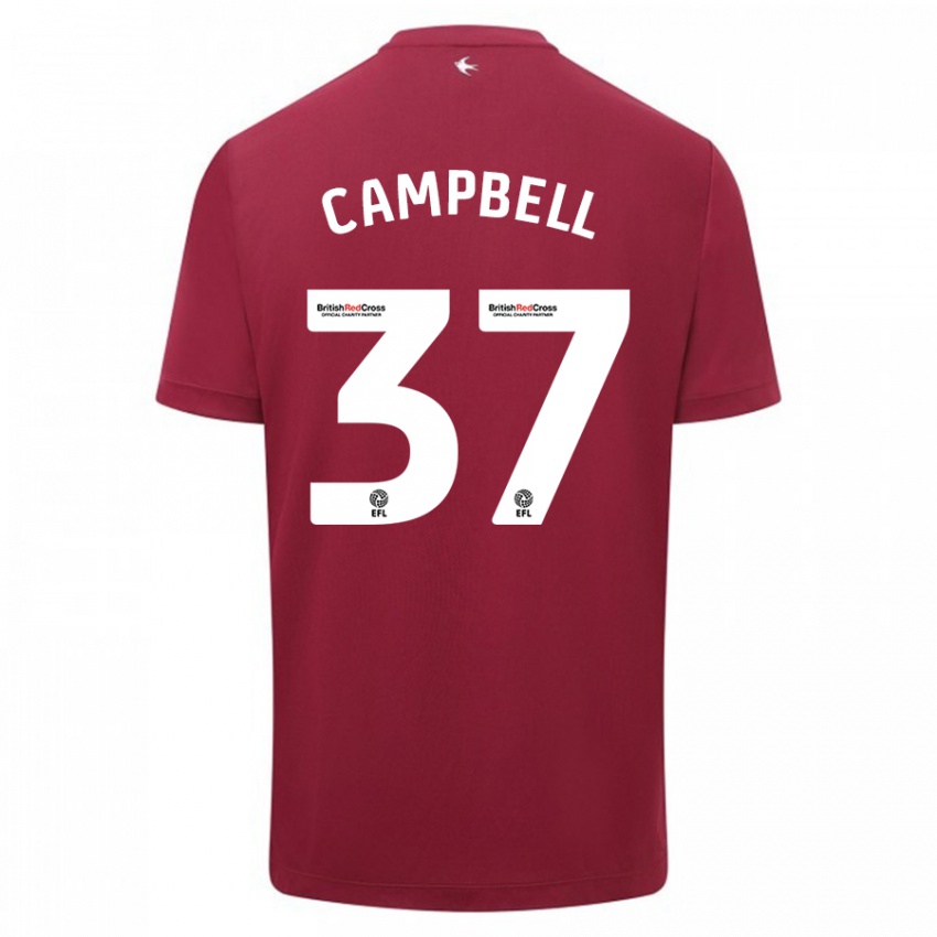 Niño Camiseta Vontae Daley-Campbell #37 Rojo 2ª Equipación 2023/24 La Camisa