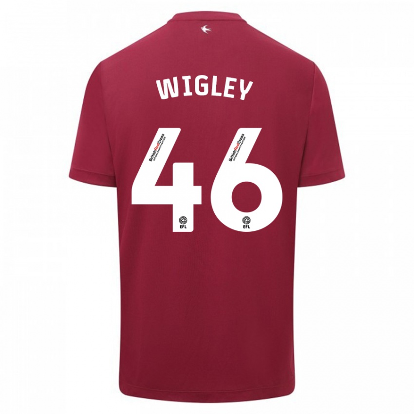 Niño Camiseta Morgan Wigley #46 Rojo 2ª Equipación 2023/24 La Camisa