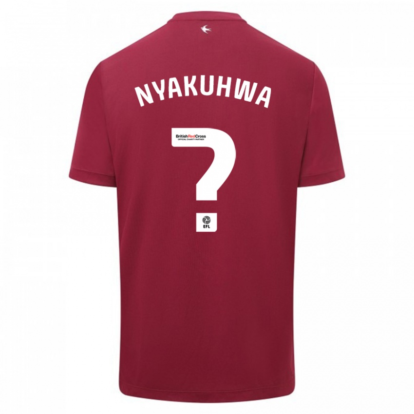 Niño Camiseta Tanatswa Nyakuhwa #0 Rojo 2ª Equipación 2023/24 La Camisa