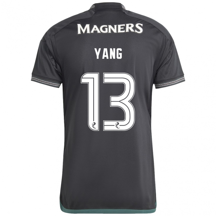 Niño Camiseta Hyun-Jun Yang #13 Negro 2ª Equipación 2023/24 La Camisa