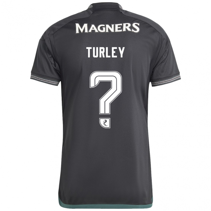 Niño Camiseta Francis Turley #0 Negro 2ª Equipación 2023/24 La Camisa