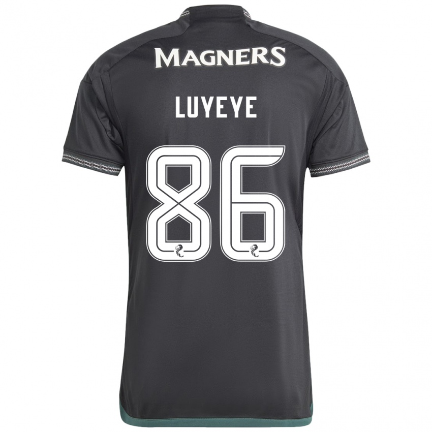 Niño Camiseta Benny-Jackson Luyeye #86 Negro 2ª Equipación 2023/24 La Camisa