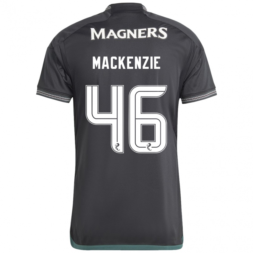 Niño Camiseta Magnus Mackenzie #46 Negro 2ª Equipación 2023/24 La Camisa