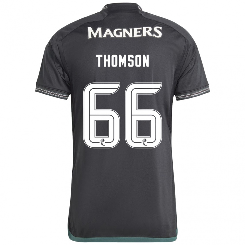 Niño Camiseta Corey Thomson #66 Negro 2ª Equipación 2023/24 La Camisa